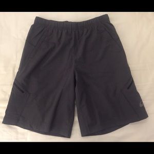 New with tags dark gray ASICS running shorts M